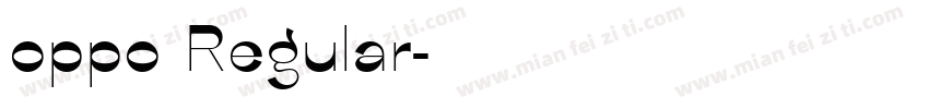 oppo Regular字体转换